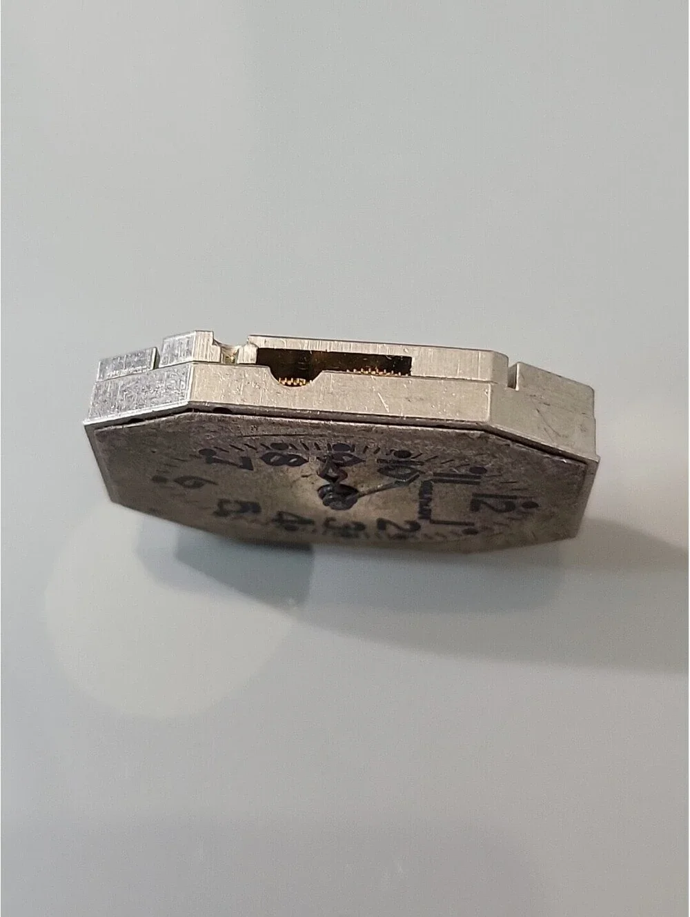 Waltham USA watch movement 25mm By 16.5 Width For Parts Or Repairs  As Is L72